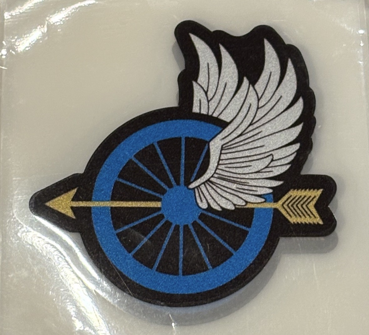 Motor Wheel Wings Sticker BLUE