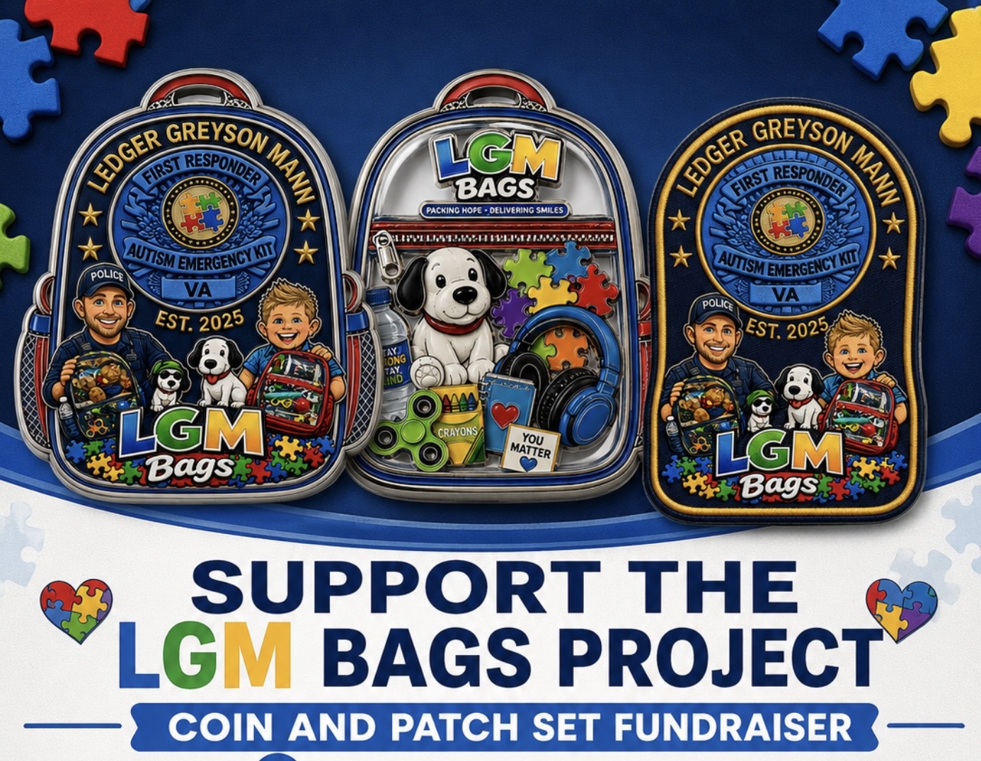 LGM Bag Coin and Patch set