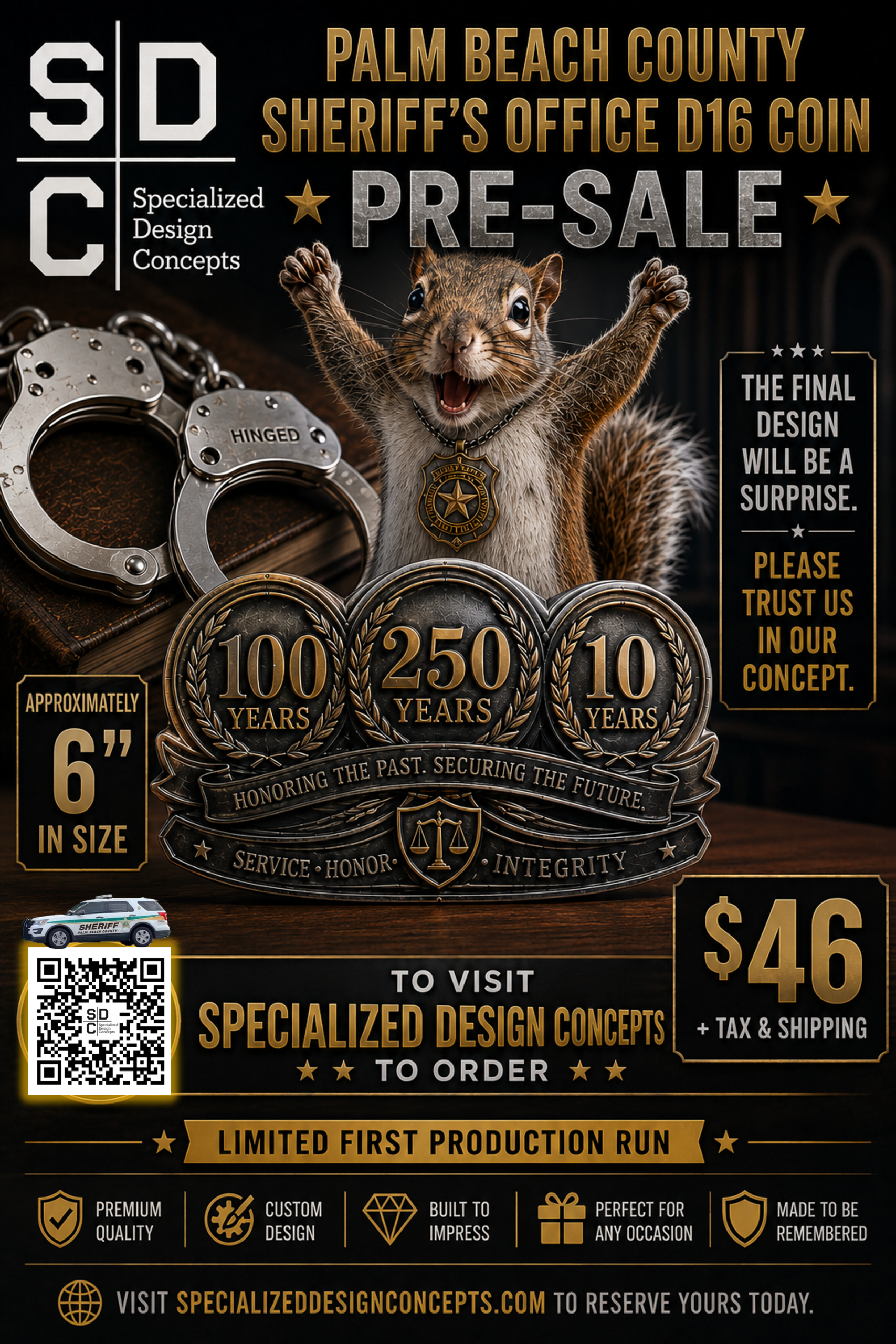 PBSO D16 Coin